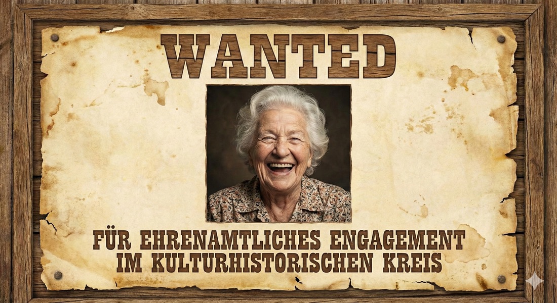 Wanted – für ehrenamtliches Engagement im Kulturhistorischen Kreis