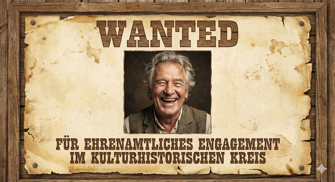 Wanted – für ehrenamtliches Engagement im Kulturhistorischen Kreis